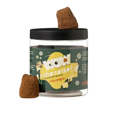 Immagine prodotto di WOW Chocolao! Tartufi al cioccolato e champagne, confezione da 130 g