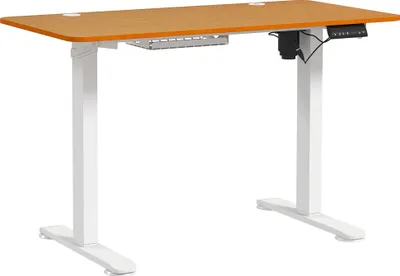 Produktbild von Vinsetto Biurko z regulacją wysokości Elektryczne 120 x 60 cm Biurko komputerowe z 3 kontrolkami pamięci, Ergonomiczne biurko do pracy siedzącej, Naturalne