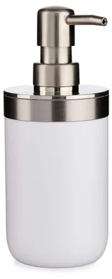 Produktbild von Berilo Seifenpumpe - 17 cm - Edelstahl/Kunststoff - weis/silber - 350 ml