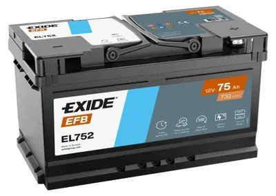 Image de Exide Batterie El752 Efb