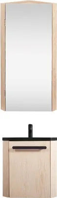 Immagine prodotto di Set lavabo angolare SKINO con rubinetto e mobiletto