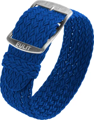 Produktbild von Eulit Atlantic Perlon Durchzugsband | Textil blau gleichlaufend , Stegbreite:22mm