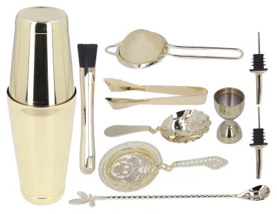 Produktbild von Ein 11-teiliges Cocktail-Shaker-Set für die Mixologie