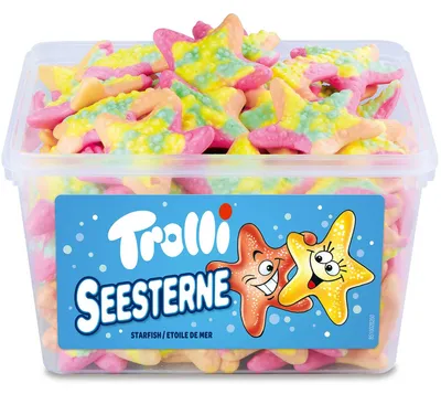 Image de Trolli Étoiles de mer en sucre mousseux consistance extra souple 975g