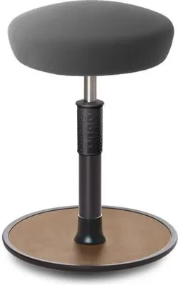 Produktbild von Sitz- Stehhocker Free Regular Hutsitz Gestrick Grau schwarz /Natur.
