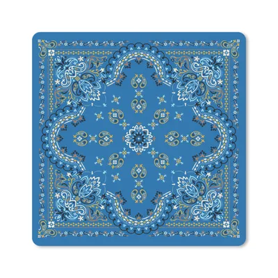 Produktbild von MuchoWow® Mauspad Mousepad Mandala - Muster - Blau 30x30 cm - Mousepads - Maus Mat - Pad - Mausunterlage - Gaming