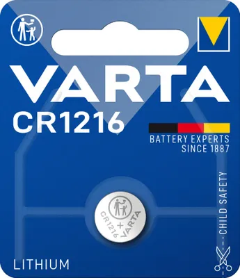 Produktbild von Varta CR1216, Einwegbatterie, CR1216, Lithium, 3 V, 1 Stück(e), 27 mAh