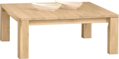 Produktbild von Wohnzimmertisch teilmassiv Farbe: Weiß 39x100x100 cm