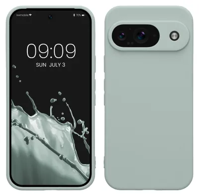 Produktbild von kwmobile Handyhülle für Google Pixel 9 Hülle - weiches Handy Silikon Case - Schutzhülle Cover - Cool Mint