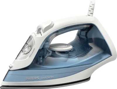 A Philips steam iron is shown against a white background.