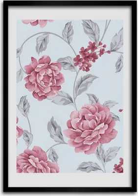 Produktbild von Bild - Bilderrahmen - Foto - 70 cm x 100 cm - MDF - Rahmen - Wandkunst - Pfingstrosen