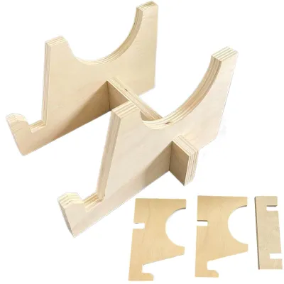 Produktbild von Holz-Balanceboard-Halterung zur Aufbewahrung, ideal für Stabilitätstraining