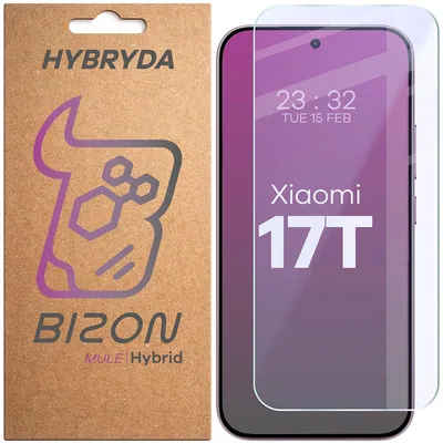 Produktbild von Flexibles Hybridglas für Xiaomi 17T, Bizon Hybrid Mule