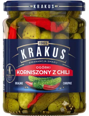 Image de Krakus Ogórki korniszony z chili 500 g