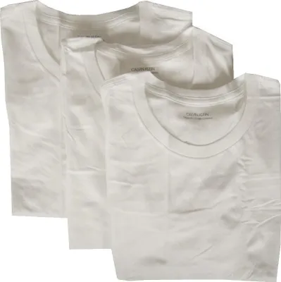 Immagine prodotto di Confezione 3 t-shirt uomo manica corta girocollo in cotone tripack CK CALVIN KLEIN articolo NB4011E S/S CREW NECK 3PK, S, Cotone 100%