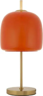 Image de Mauro Ferretti Lampe de table Oldy Glass Iron Ø30x16x53 cm E27 sans ampoule