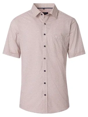 Produktbild von Casa Moda - Casual Fit - Herren Freizeithemd Kurzarm (954389400), Größe:XL, Farbe:Rot (400)