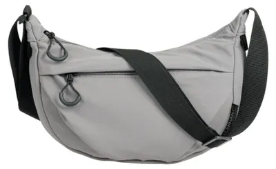 Produktbild von Handtasche Schultertasche Gurt Damen Moonbag Umhängetasche Sicheltasche Crossbody Halbmond Freizeittasche Elephant Porto 3732 Steingrau Grau +e