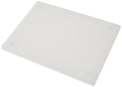 Schneidebrett PE 38x28x2 cm weiß spülmaschinengeeignet