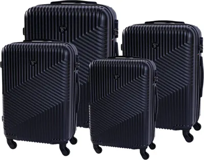 Obrázek produktu pro Cestovní kufr BERTOO Milano - černý set 4v1