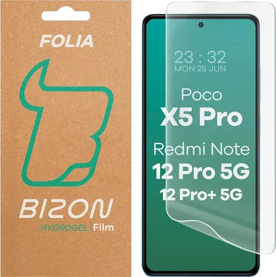 Produktbild von Hydrogel Folie für den Bildschirm für Xiaomi POCO X5 Pro, Bizon Glass Hydrogel Front, 1 Stück
