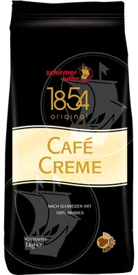 Zdjęcie produktu dla Schirmer Cafe Creme Beans Swiss Style Arabica Beans 1000g