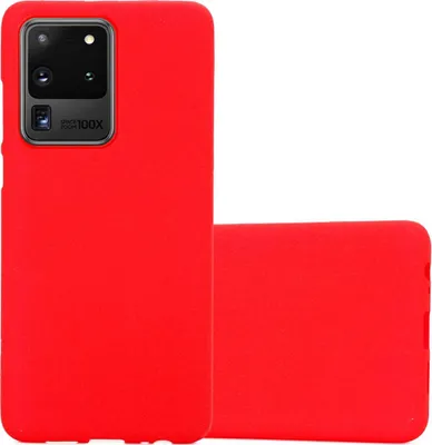 Produktbild von Cadorabo Schutzhülle für Samsung Galaxy S20 ULTRA Hülle in Rot Handyhülle TPU Etui Cover Case