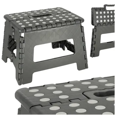 Obrázok produktu pre Protišmyková rozkladacia taburetka 22cm tmavošedá