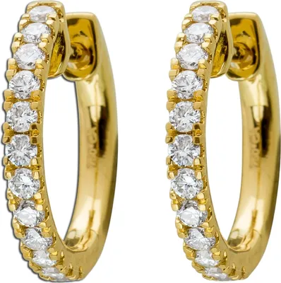 Produktbild von Brillant Creolen Gold 750 18K Natur Diamanten 0.52ct