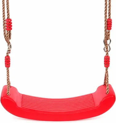 Imagen del producto de Silla mecedora roja, cómoda, para jardín y uso interior, resistente a la intemperie, 1 unidad