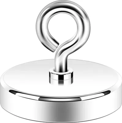 Produktbild von Magnet Stark, 150kg Groß Sehr Starker Magnet, Super Neodym Großer Magnet,Hochleistungsmagnet Ideal für Magnet Fischen.