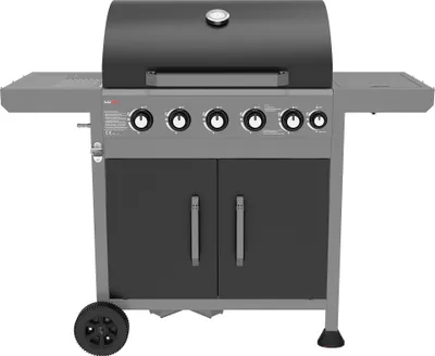 Produktbild von Gasgrill mit 5+1 Brennern und Gusseisenrost, 17,5 kW