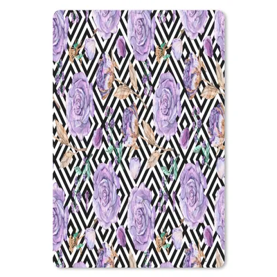Produktbild von MuchoWow® Mauspad Mousepad Blumen - Flieder - Rosen 18x27 cm - Mousepads - Maus Mat - Pad - Mausunterlage