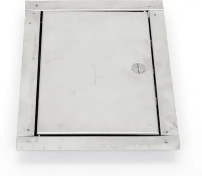 Obrázok produktu pre Komínové dvierka z nehrdzavejúcej ocele 140x210mm so zámkom Revízne dvierka Komínové dvierka