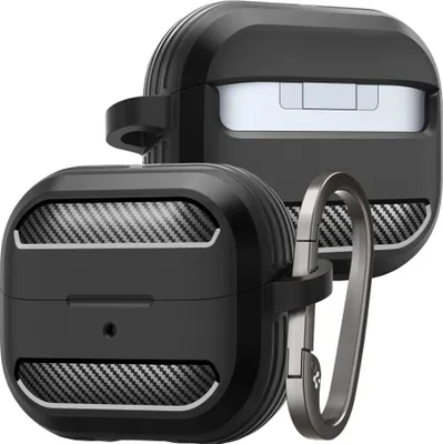 Produktbild von Spigen Rugged Armor Samsung Galaxy Buds 3 / 3 Pro Mattschwarz