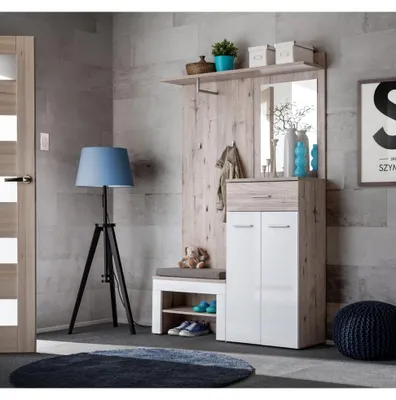 Image de Ensemble de meubles de rangement - GUSTAVO 2 + P - 120 x 35 x 200 cm