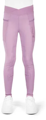 Produktbild von Ekkia Equitheme Kinder Reitleggings Flora Mauve Rosa, Kindergrößen:152 (12 Jahre)