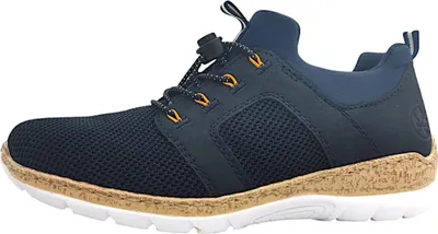 Image de Chaussons de ville pour femmes Rieker Knittech 20/Namur/Scuba, couleur bleu, pour un usage quotidien