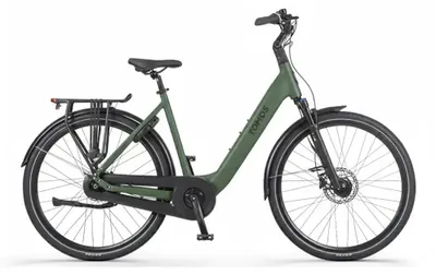 Productafbeelding van Tomos EB 14 - Elektrische Fiets - 28 inch - 250W motor - Actieradius tot 160 km - 7 versnellingen - Hydraulische schijfremmen - Legergroen Mat