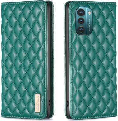 Produktbild von Nokia G11 / G21 Hülle, Elegant Bookstyle Flip Leder Kartenfächer Schutzhülle mit Ständer für Nokia G11 / Nokia G21 Grün