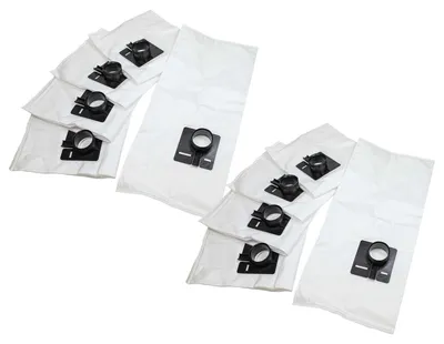Produktbild von vhbw 10x Staubbeutel kompatibel mit Kränzle Ventos 35, 25 Staubsauger - 35cm x 28cm Weiß
