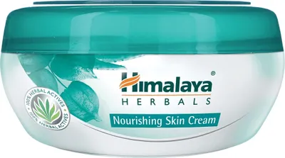 A jar of Himalaya Herbals Nourishing Skin Cream against a white background.
