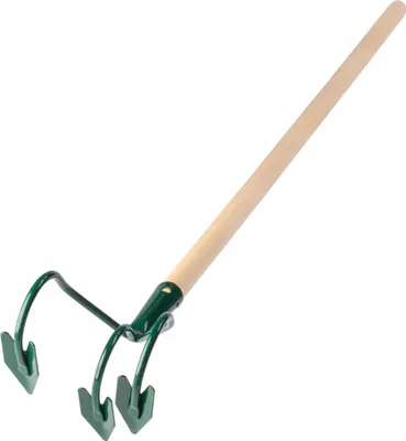 Produktbild von Gartenkultivator - Handkultivator mit langem Stiel - 141 cm Länge - Für Bodenauflockerung und Unkrautjäten - Manuell