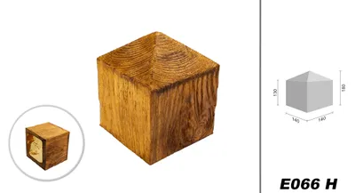 Produktbild von DECO WOOD Kopplungsstück modern aus Polyurethane, Verzierung Modern, PolyurethanBalkendeko Holzoptik (hellbraun - 14x14cm) Rohrabdeckung Deckendeko Holzimitat
