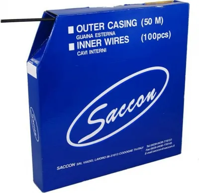 Produktbild von Saccon Bremszugaußenhülle 50 M Schwarz  Schwarz One Size