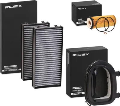 Produktbild von RIDEX Filterset Inspektionspaket Filtersatz für BMW X5 (E70) X6 (E71, E72)