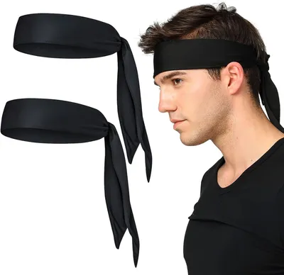 Imagen del producto de Bandas para el pelo deportivas, 2 unidades, color , transpirables, para fitness y running