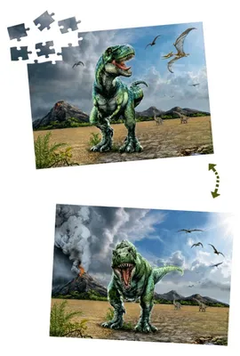 Produktbild von T-Rex World - Lentikular-Puzzle T-Rex (100 Teile)