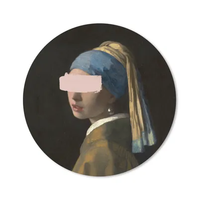 Produktbild von MuchoWow® Mauspad Mousepad Mädchen mit Perlenohrring - Vermeer - Kunst 30x30 cm - Mousepads - Maus Mat - Pad - Mausunterlage - Tischunterlage - Schreibtischmatten