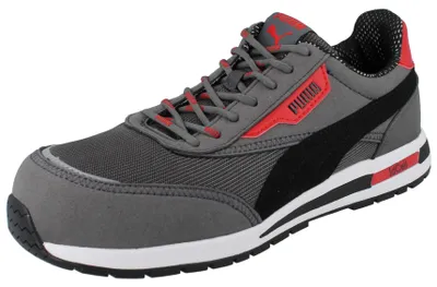 Zdjęcie produktu dla Buty robocze Puma Rider, szare, niskie, S1PS, zgodne z normą EN ISO 20345:2022, S1PS ESD FO HRO SR, rozmiar 41